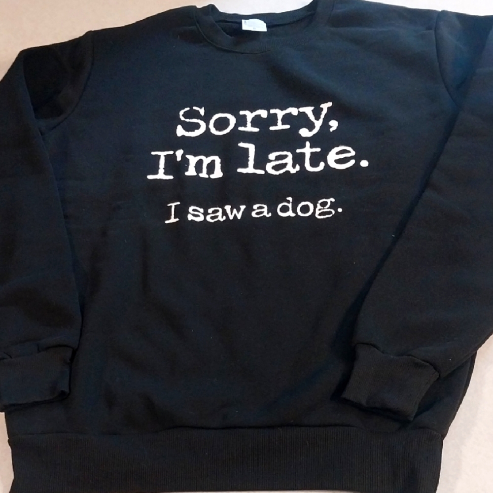 Black Graphic Sweatshirt